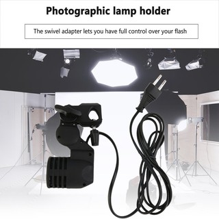 Soporte de lámpara E27 zócalo Flash de iluminación fotográfica titular de la bombilla para estudio de fotografía