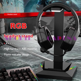 （shopeecarenas） Headphone Desktop Mount Stand RGB USB Earphones Display Holder for Gaming PC