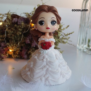 g princesa adorno de boda diseño de tela decoración hermosa princesa tarta topper juguete para niños