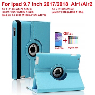 Funda giratoria 360 para iPad Pro 2018 2017 5 6 5a generación Funda Funda para iPad Air 2 Air 1 Funda de cuero Smart Coque