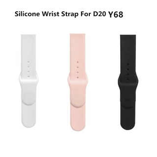 Silicone wrist strap with replaceable strap suitable for smart watch Y68 Y68Plus X6Plus D20
