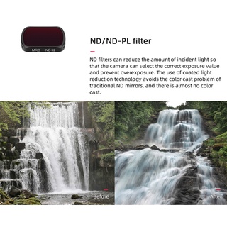 Quu 4xLens filtro ND Kit ND4 ND8 ND16 ND32 filtros de lente de cámara para bolsillo 2/1 cardán (7)