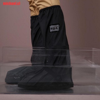 [michael]caliente impermeable motociclista reflectante lluvia zapatos foo (5)