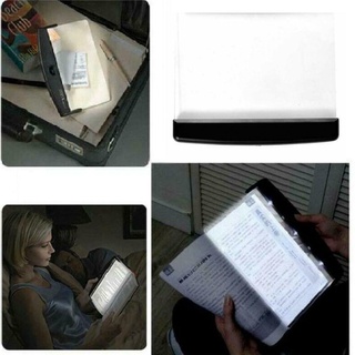 Creativo LED libro luz de lectura noche placa plana portátil lámparas de viaje X3A2 (6)