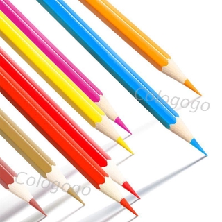 COLO 12/18/24/36/48 lápiz aceitoso plomo pincel de pintura Soluble en agua Kit de dibujo de color