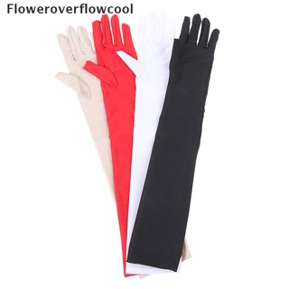 fccl 1 par de guantes largos para codo opera/muñeca de satén elástico/guantes largos/disfraz caliente (7)