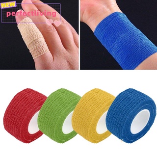 【perfectliving】Self-Adhering Bandage Wraps Elastic Adhesive First Aid Tape Stretch 2.5cm