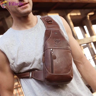 [filicle] Bullcaptain Retro hombres bolsos de hombro cintura riñonera pecho paquetes Crossbody Bag