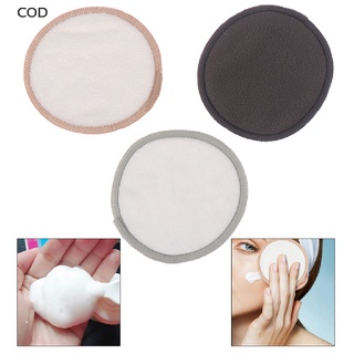 [COD] Reusable Washable Round Bamboo Cotton Cloth Clean Facial Makeup Remover Puff Pad HOT
