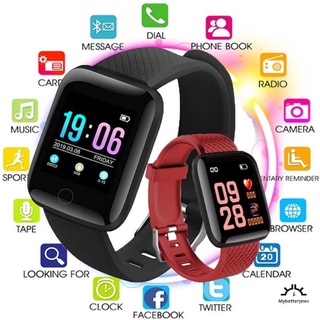 【116S】Reloj inteligente pulsera inteligente impermeable reloj inteligente Fitness Tracker reloj de presión arterial Monitor de frecuencia cardíaca smart watch -min
