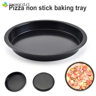 pizza pan redondo hornear acero al carbono pizza placa hornear pastel antiadherente