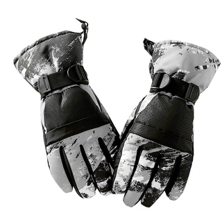 Guantes de esquí cálidos Para el cuello/guantes protectores Para el viento y el frío Para montar~[Bgk]