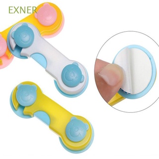 EXNER Cartoon Baby Cabinet Lock Lightweight Children Security Protector Safety Door Lock Portable High quality Anti-pinch Plastic Multifunction Wardrobe Infant Safety Lock