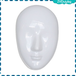 máscara de mascara blanca en blanco para adultos, cara completa, disfraz de cosplay veneciano, diy