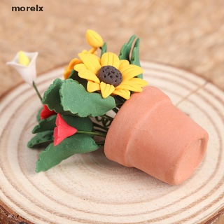 morelx 1:12 casa de muñecas miniatura flores bonsai mini maceta planta flores maceta decoración juguete cl