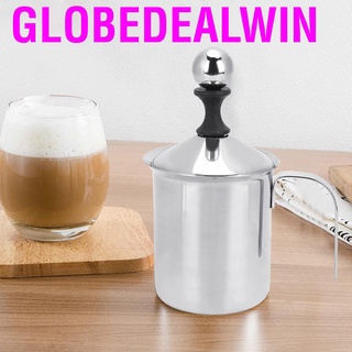 Globedealwin - bomba de espuma de leche (400 ml, doble malla para cafés)