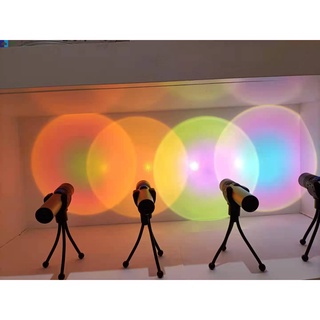 tiktok popular proyector de luz led arcoiris para suelo de fondo proyector de aire libre