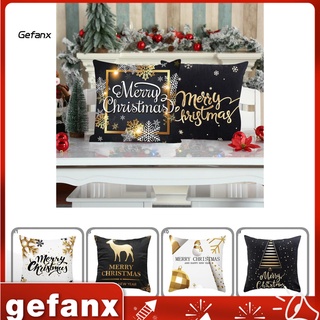 [Ge] Funda de almohada de 16 estilos impresa de navidad para almohada decorativa para el hogar