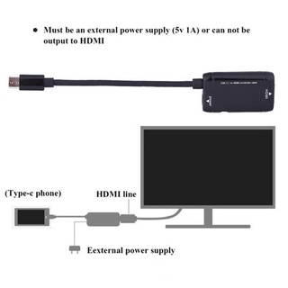 usb-c tipo c a hdmi adaptador usb 3.1 cable de tv para mhl teléfono android tablet (3)