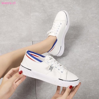 pequeño blanco zapatos de las mujeres zapatos 2020 nueva primavera, verano y otoño versión coreana de la red salvaje rojo zapatos de la junta de las mujeres cómodo plano transpirable único zapatos (2)