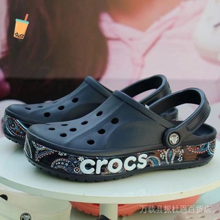 Crocs Hombres Al Aire Libre Playa Casual Zapatos Impreso Sandalias Agujero