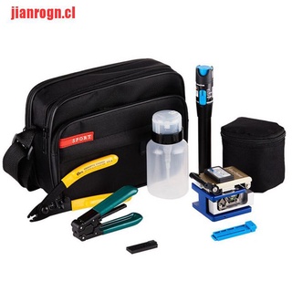 [jianrogn] kit de herramientas de fibra óptica ftth 9 en 1 con cuchilla de fibra fc-6s y