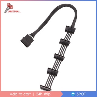 [-PRE1-9] Pc 4 pines IDE a 5 SATA 15pin HDD SSD Cable convertidor 18AWG 40 cm
