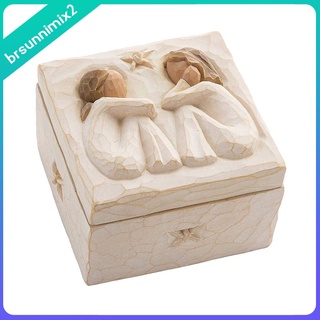 [BRSUNNIMIX2] Hermosa caja de Resina tallada caja de Mo-Pintado caja de recordatorio Decorativo Bege amistad modificada para Jias nueva caja