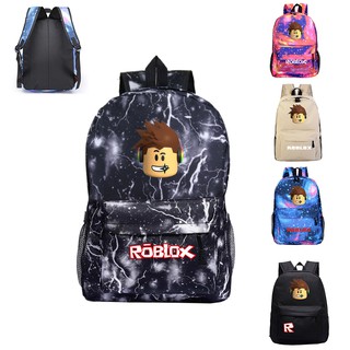 Roblox mochila hombres y mujeres moda mochila escolar bolsa especial estudiante bolsa de viaje 1