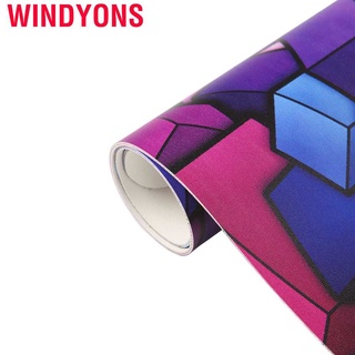 Windyons - alfombrilla de ratón grande, diseño geométrico, antideslizante, impermeable, multifuncional, estable, para oficina en casa (2)