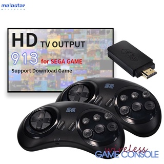 Consola De juegos retro Md De 16 Bits Para Sega De juegos con consola De juegos De 900+juego De video soporte salida De Tv/Hdmi compatible/control inalámbrico Melostar