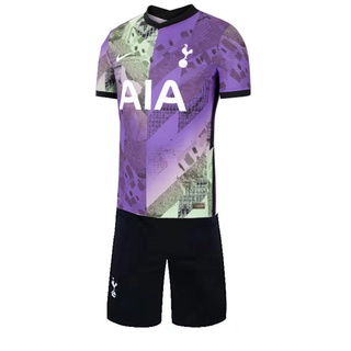 Más Nuevo Tottenham Hotspur Jersey Traje 2122 Tercer Adulto De Fútbol Con Pantalón Completo Conjunto De Ropa Deportiva Kit S-2XL