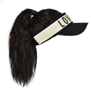 Peluca sombrero peluca peluca peluca una realista transpirable largo rizado (7)