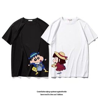 Nueva llegada Crayon Shinchan Shin-Chan camisetas pareja camisas Shin Chan (4)