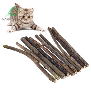 warm 10pcs puro Natural Catnip mascota gato para afilar dientes, pasta de dientes