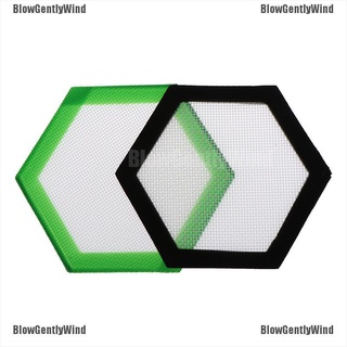 BlowGentlyWind Hexagon Oil Slick Concentrate Pads Mat Oil Slick Non Stick Fiber Glass Silicon BGW