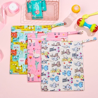 TARSURE 30x36cm Double Zipper Nappy Bag For Baby Diaper Bag Outing Waterproof Wet Bag Baby Care Printed (4)