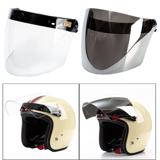 protector de viento de cara abierta 3 broches casco visera escudo de viento lente universal transparente (4)