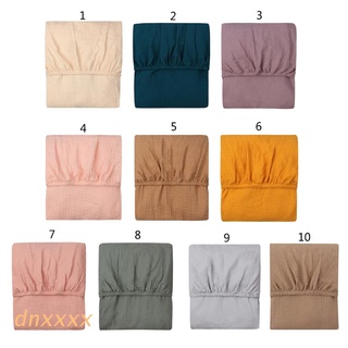 dnxxxx - sábana bajera ajustable de algodón para cuna, sábana bajera ajustable, color sólido
