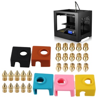 ZWI 3D Printer Parts MK9 Extruder Nozzle Print Head 0.2/0.3/0.4/0.5/0.8mm Silicone Sock for Creality CR-10 Ender 3 (4)
