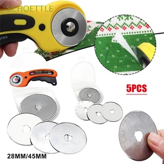SCHOETTLE 28/45mm Replacement Blade Sharp Patchwork Rotary Cutter Blades 5PCS Cutter Fits For OLFA DAFA Quilting Leathercraft Safety Leather Tools
