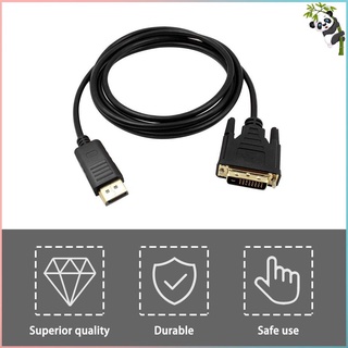 DisplayPort DP to DVI Cable Male to Male Display Port to DVI Connection Adapter 1080P HD for HDTV PC Laptop Projector