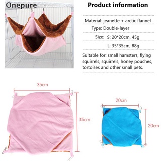 [Onepure] Warm Double Layer Hamster Hanging House Hammock Cage Pet Hanging Decor Gift .