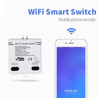 IN STOCK eWelink WIFI Smart Switch Wireless Remote Control 100-250V WiFi Home Modified Accessories Switch ☄★