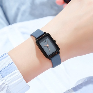 gedinew más vendido producto de moda de las mujeres de la correa reloj de moda retro cuadrado casual impermeable reloj para estudiantes