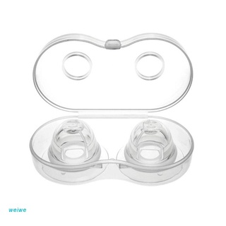 weiw 1 Pair Silicone Nipple Corrector Painless Nipple Sucker Puller Aspirator for Correction Flat Inverted Nipples