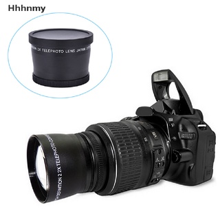 hmy> lente de teleobjetivo profesional de 58 mm 2.0x+paño de limpieza para canon nikon sony pentax well