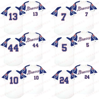 Mlb camisetas de béisbol 2021 Warriors#10 Jones 5 Freeman 13 Acuna Jr Jersey