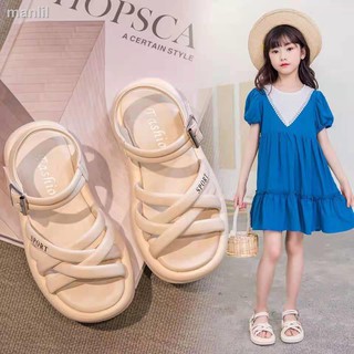 Sandalias para niñas 2021 nuevos zapatos De verano S De Moda coreana zapatos De Princesa niñas Romanas zapatos para niños