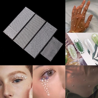 [ady] pegatinas redondas 3d de perlas para ojos, pegatinas para la cara, accesorios de perlas de sílice, decoración ydj